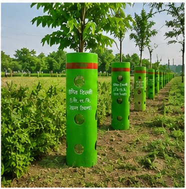 Asbestos Tree Guard – 5FT Height installation 2