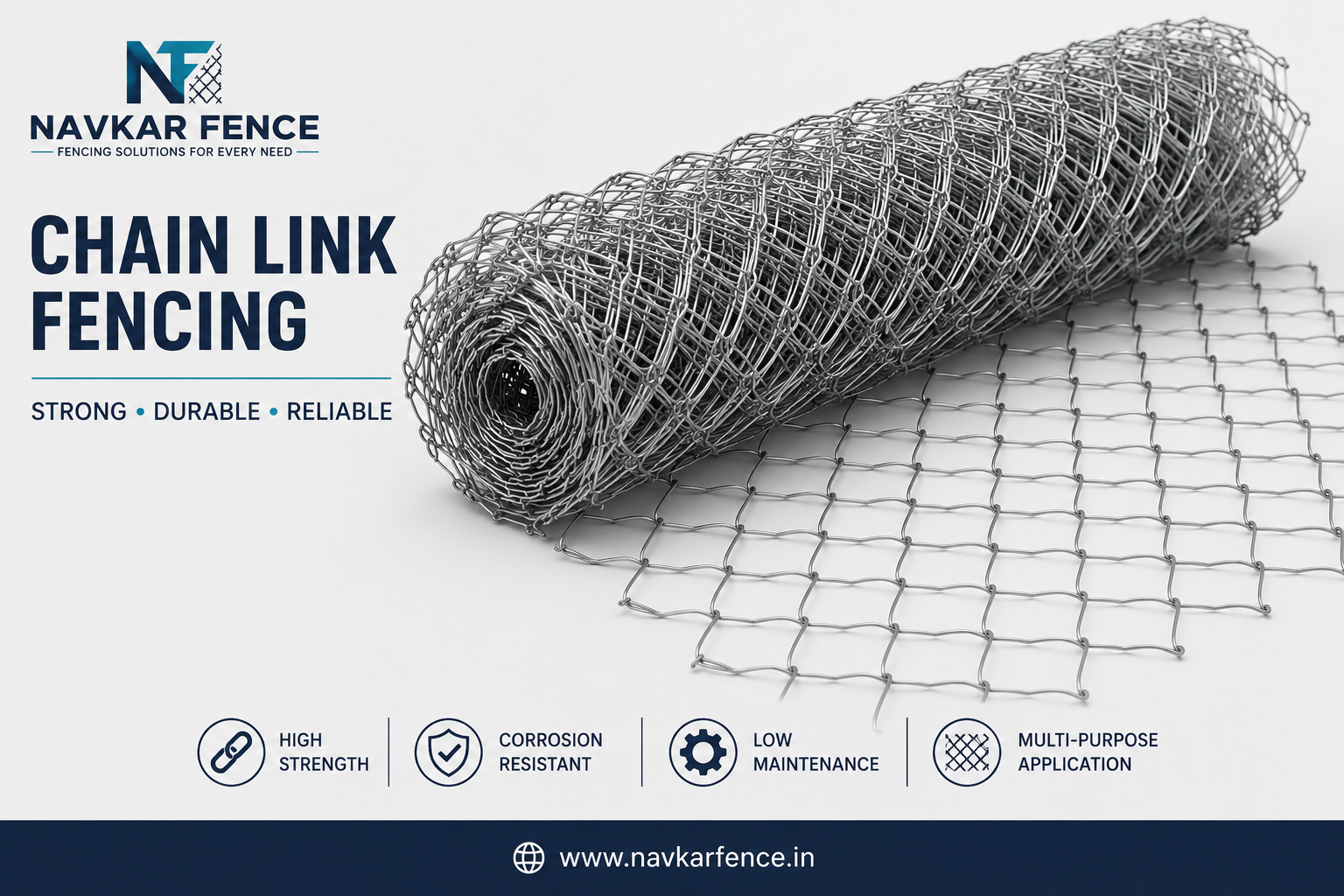 Chain Link Fencing 75MM × 75MM installation 2