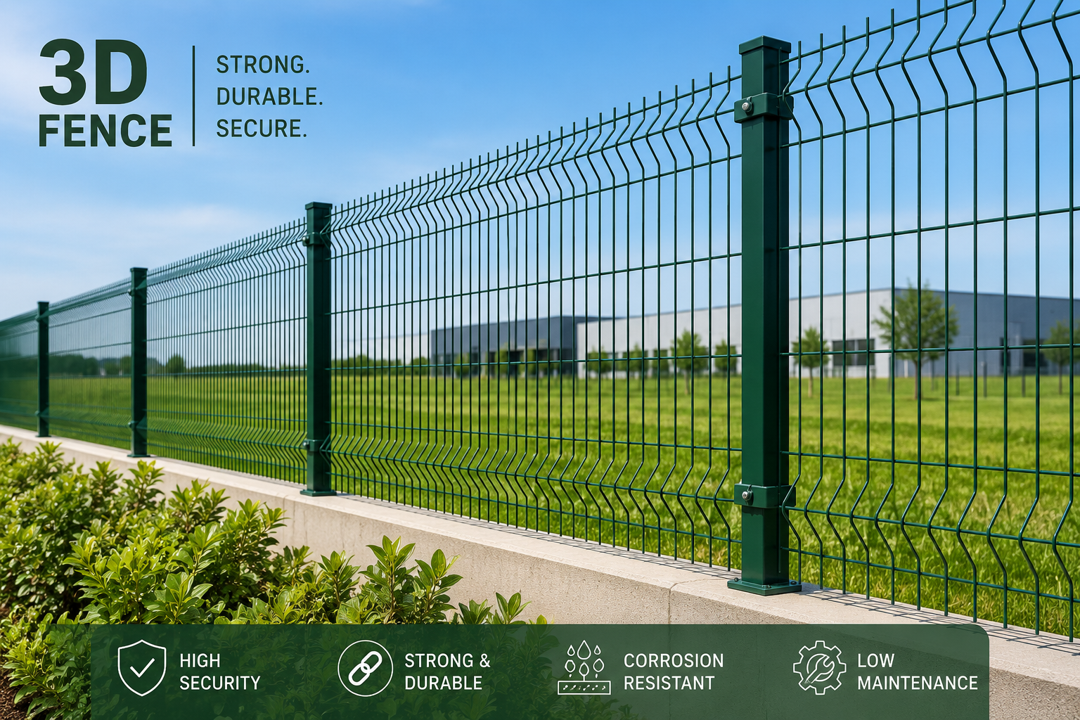 3D Fence Panel – 2000MM Height installation 1